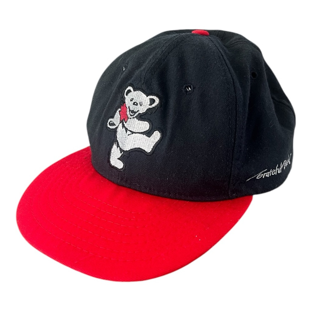 Vintage 90s Grateful Dead Dancing Bear Snap Back Tour Hat ( Roman Made In USA )